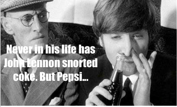 Even Lennon wouldn't snort coke 1719 AWESOME 70 WHAT THE WHAT 37 BORING