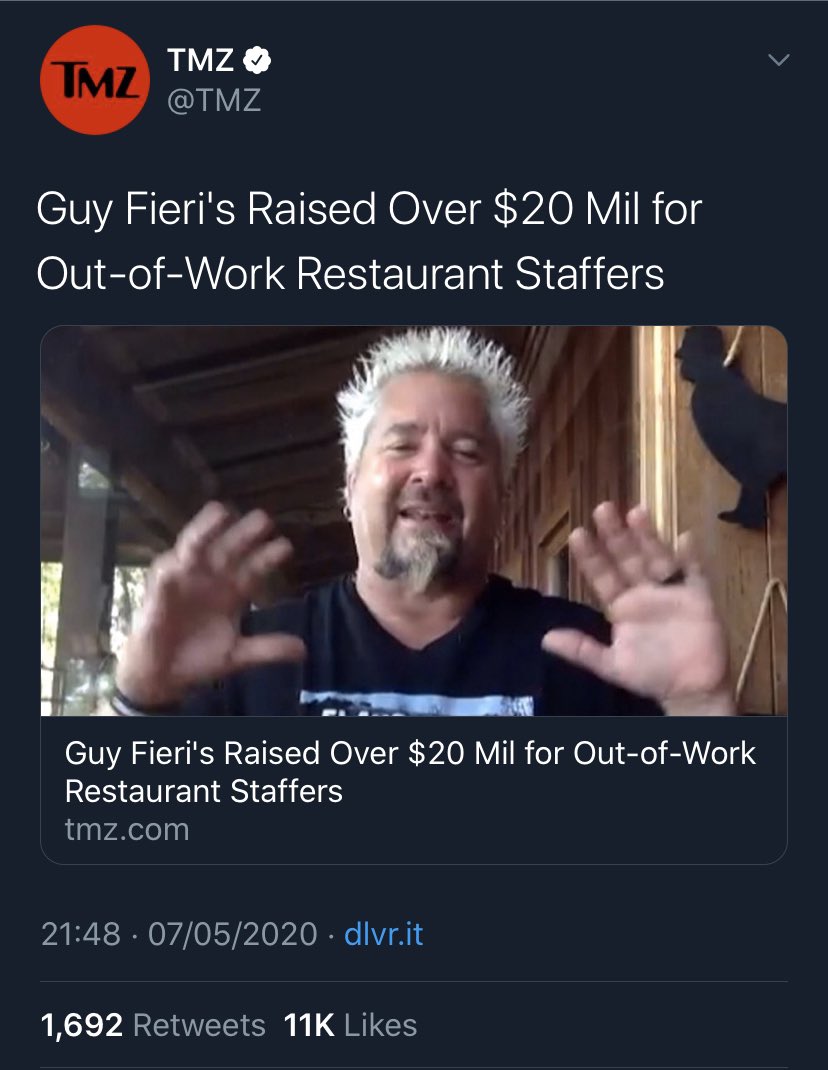 Guy Fieri feeds the people