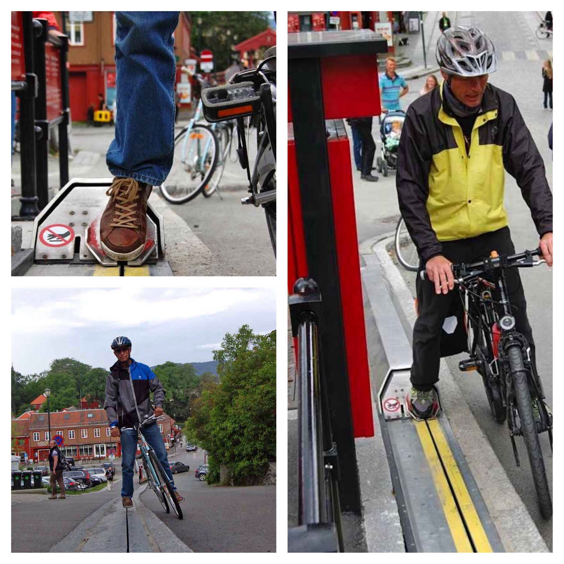 Bicycle escalators in Norway