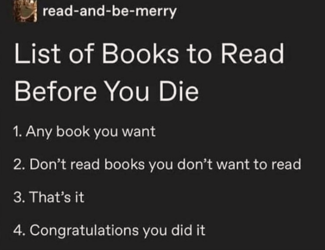 read whatever you want