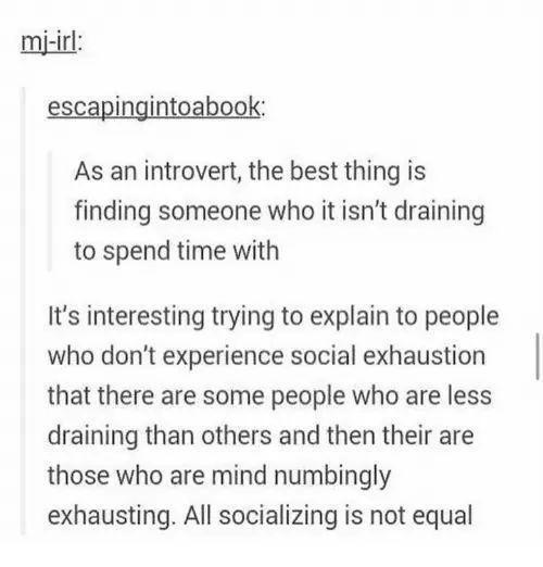 all socializing is not equal