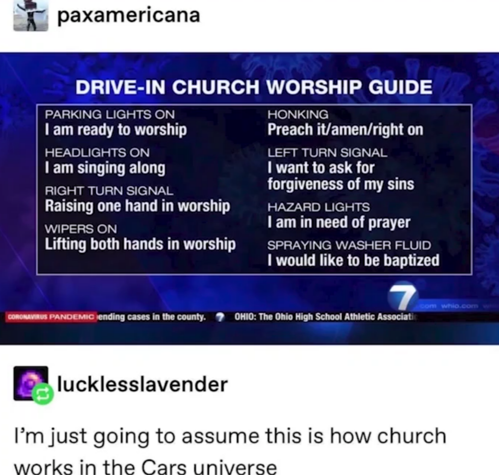 Car church is lit 2021